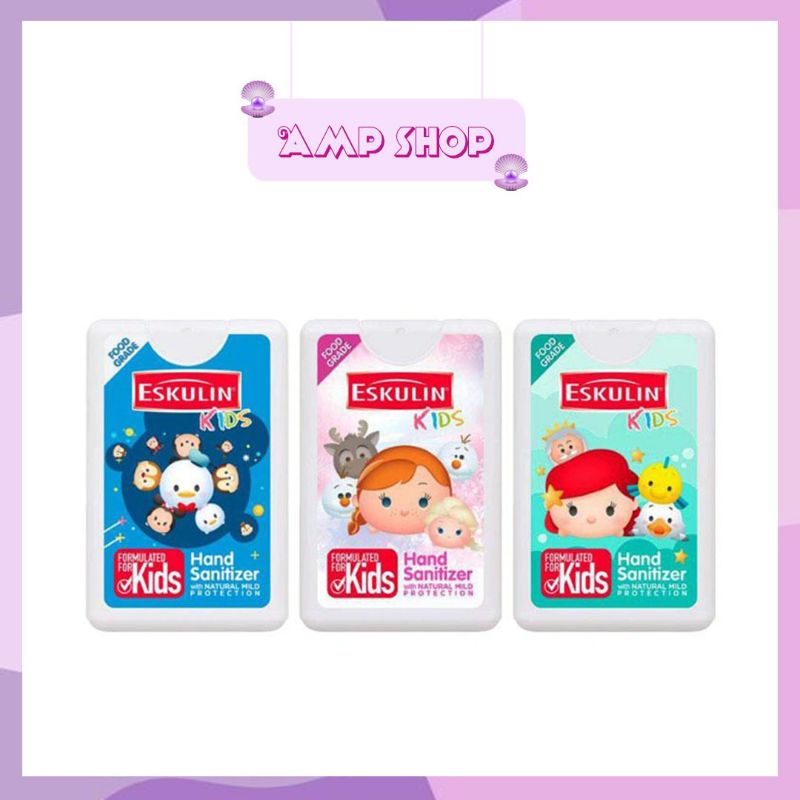 Eskulin kids hand sanitizer tsum tsum 18ml spray