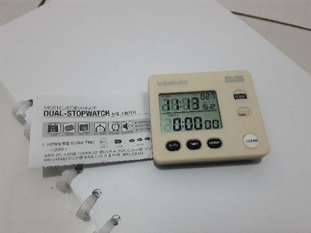 Sm Dual Study Timer Desk Stopwatch D-day Digital Time Clock Alarm Watch