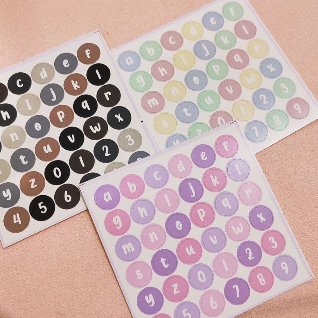 

stiicker jurnal tumblr alphabet/ Sticker ALPHABET Aesthetic Huruf Kecil