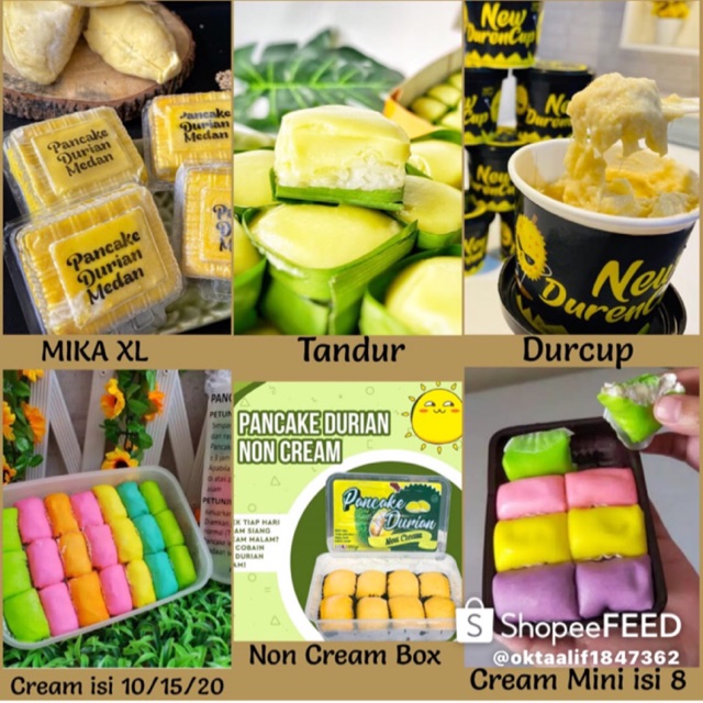 

Pancake durian non cream
