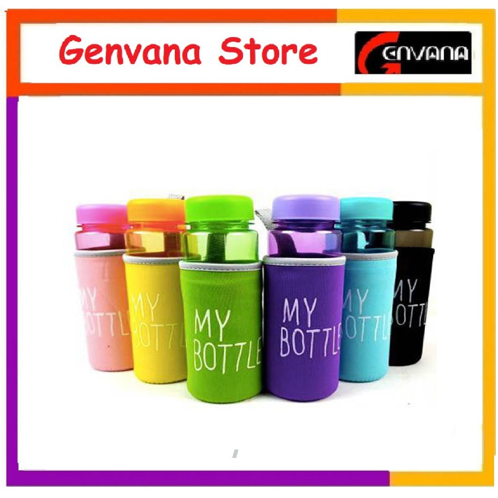 Harga Gila New My Bottle Warna + Pouch Busa / Botol Minum - Genvana X1x9ektD8keG0