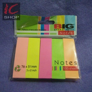 Jual BIG Mark & Notes 5 Warna / stick note / pembatas buku kertas