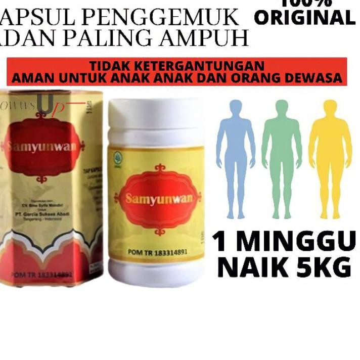 Laris PENGGEMUK BADAN KAPSUL PENAMBAH NAPSU MAKAN SAMYUNWAN OBAT CINA ORIGINAL TERAMPUH ATASI BADAN
