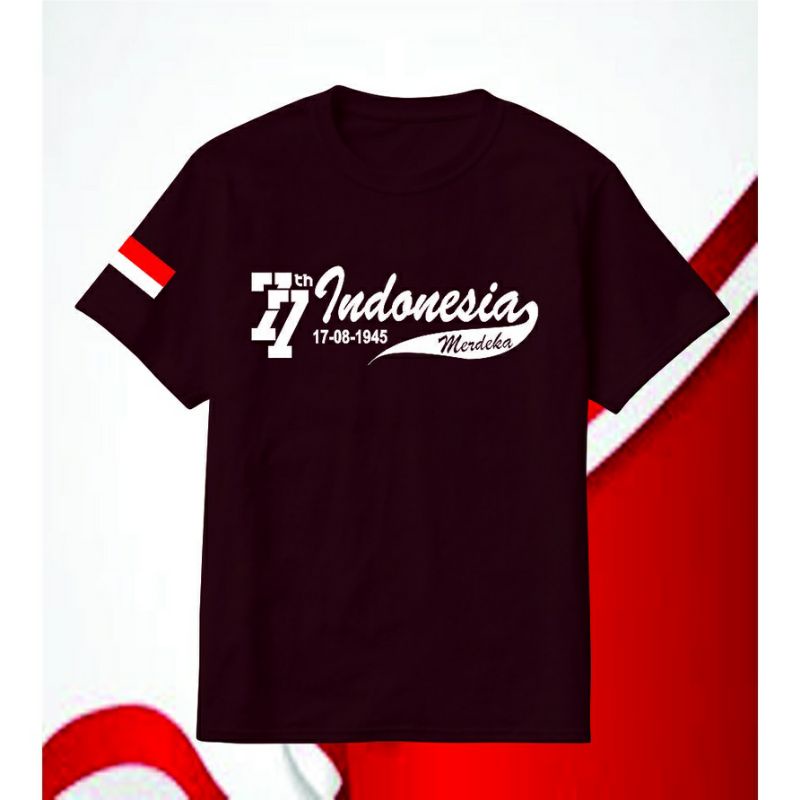 KAOS ANAK ANAK MERAH KE 77TH INDONESIA MERDEKA