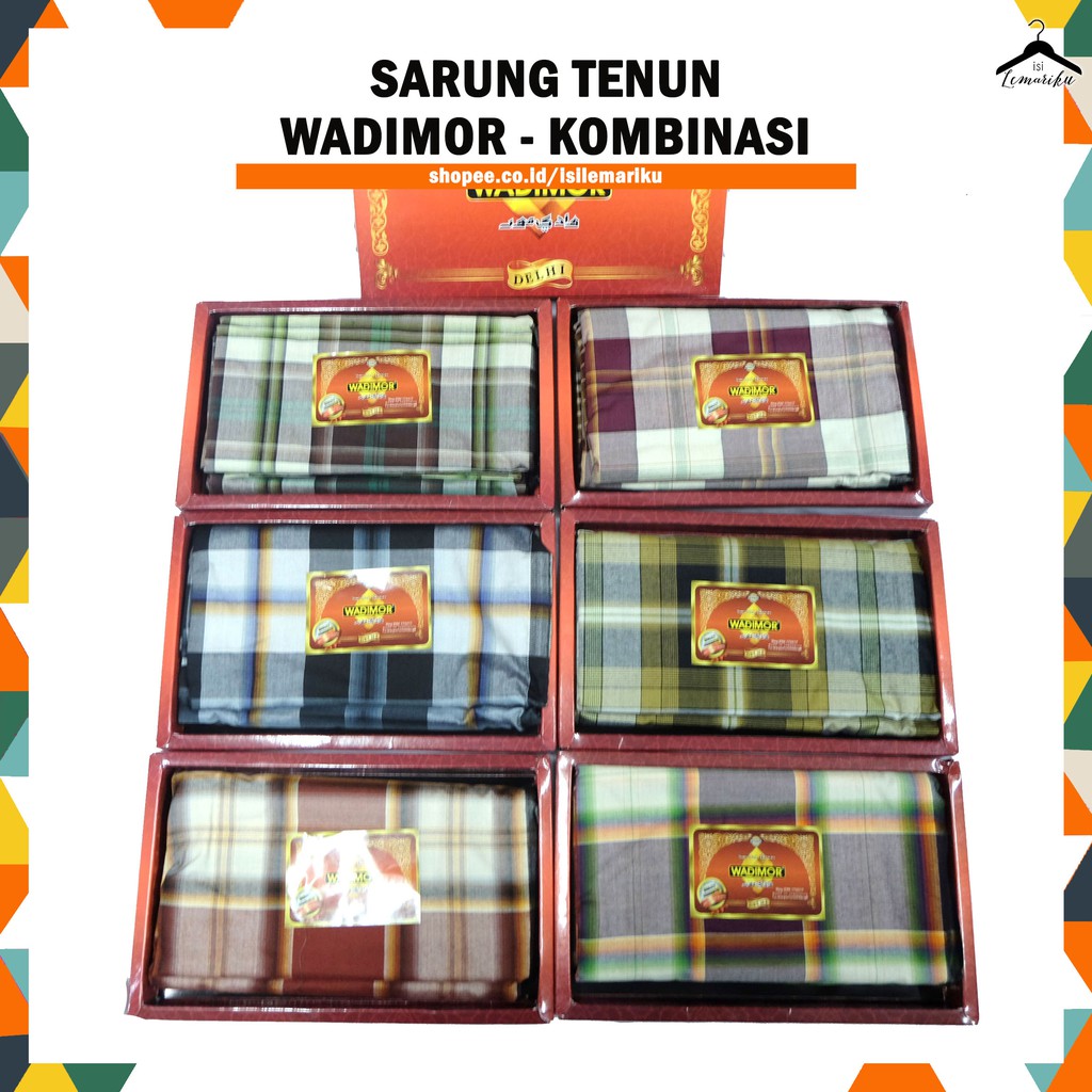 Sarung WADIMOR motif KOMBINASI Duplex sarung wadimor kotak