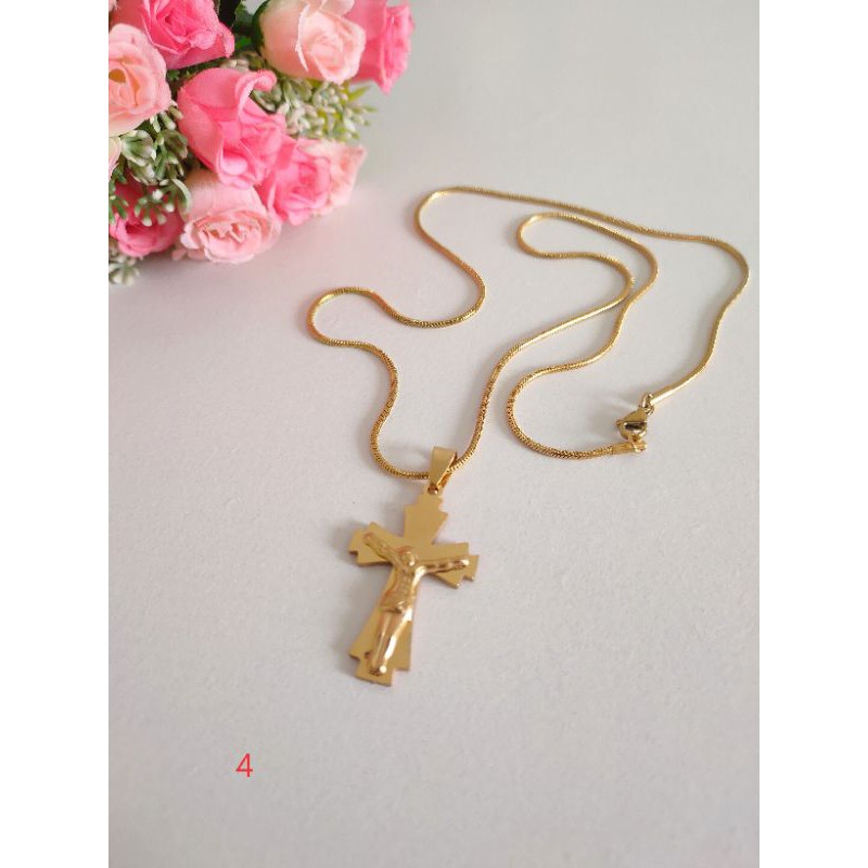 Kalung Salib Yesus Import Kalung Rohani Pria Wanita