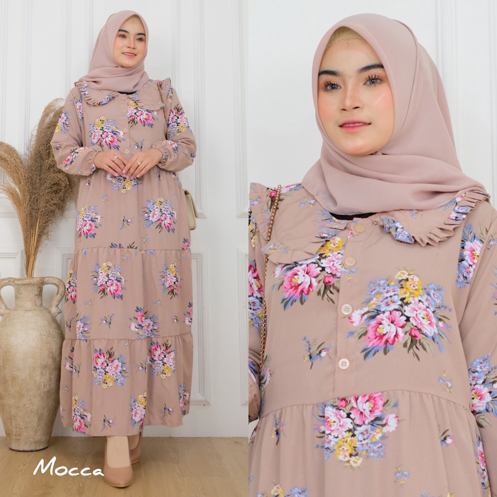 Flowers Midi - Midi Dress Monalisa LD 106 cm Busui / 351-6835