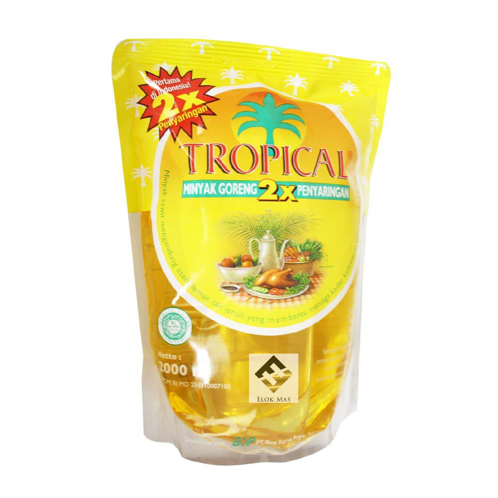 

Minyak Goreng TROPICAL 2L/2 Liter/2000ml Refill Pouch ECER