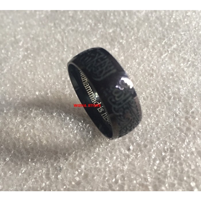 Cincin Syahadat Ukir Black