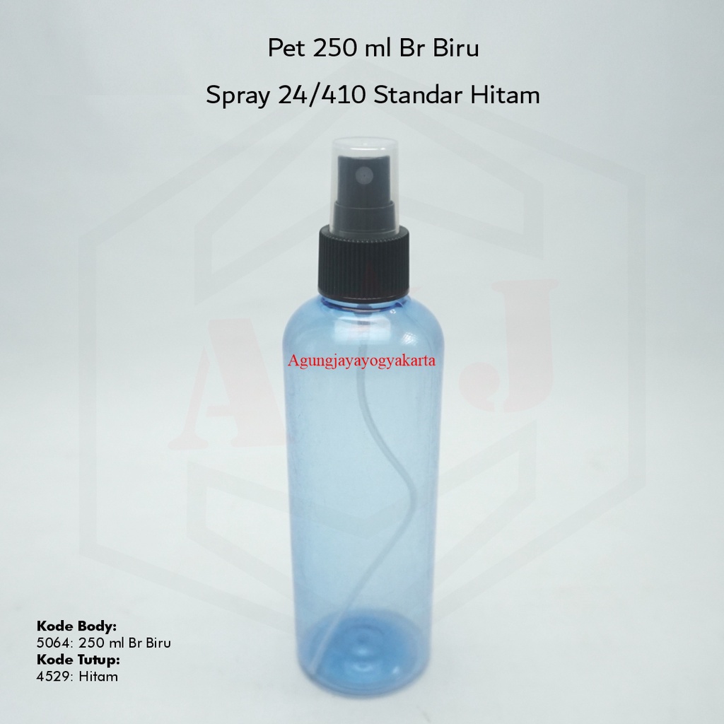 Botol 250 ml Biru Spray Standar