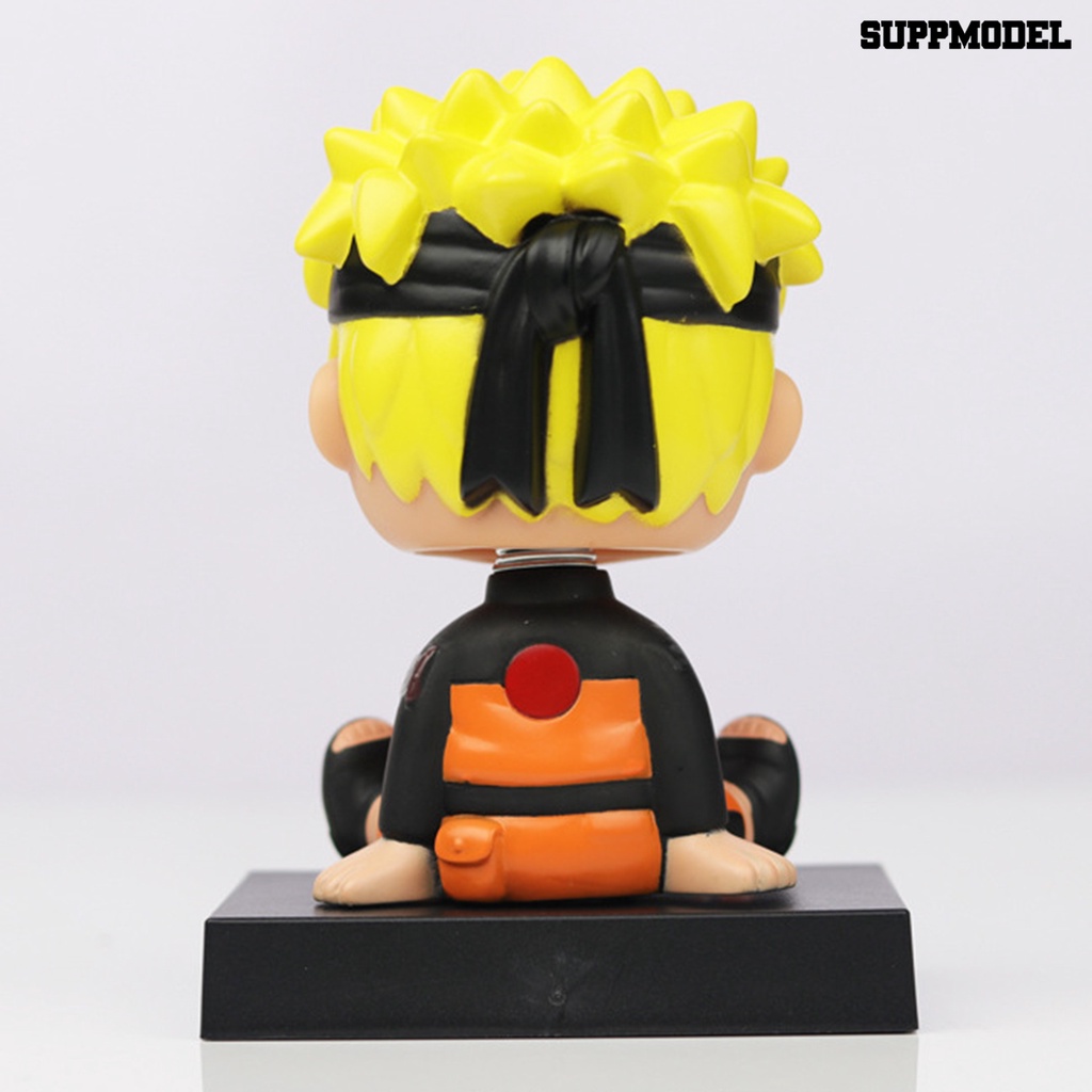 Mainan Action Figure Model Kartun Anime Uzumaki Naruto Kepala Bergoyang Untuk Ornamen Mobil