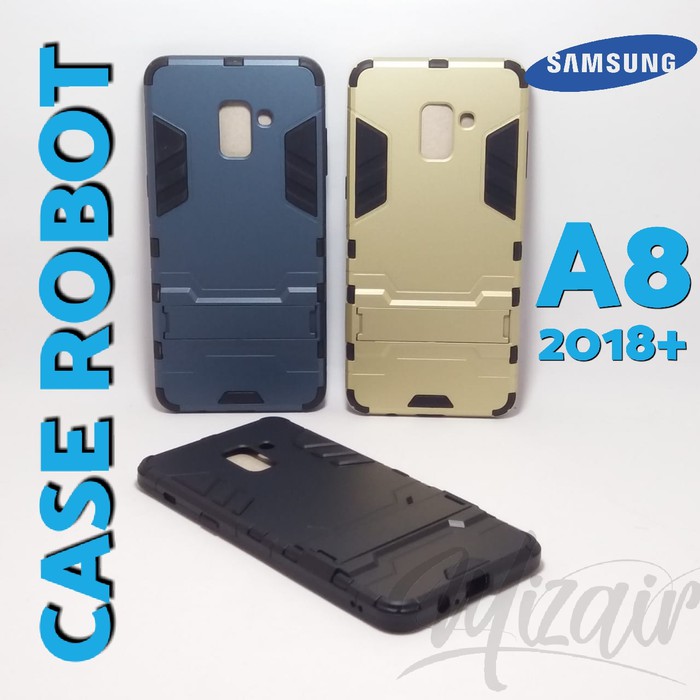 Case Robot Rugged Armor Samsung Galaxy A8 Plus 2018  / Cover Rubber Casing