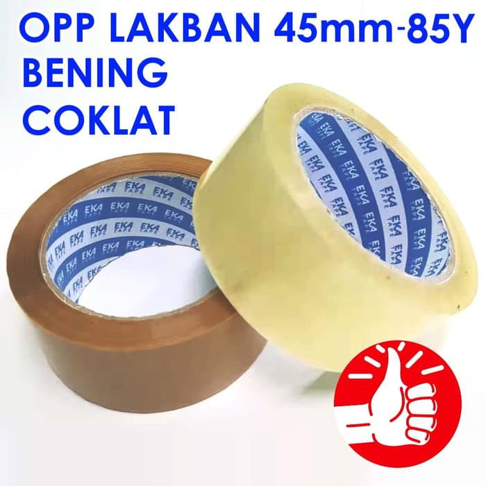 

Lakban Besar OPP Isolasi Selotip TEBAL EKA TAPE 45mm 85Y by DAIMARU Murah