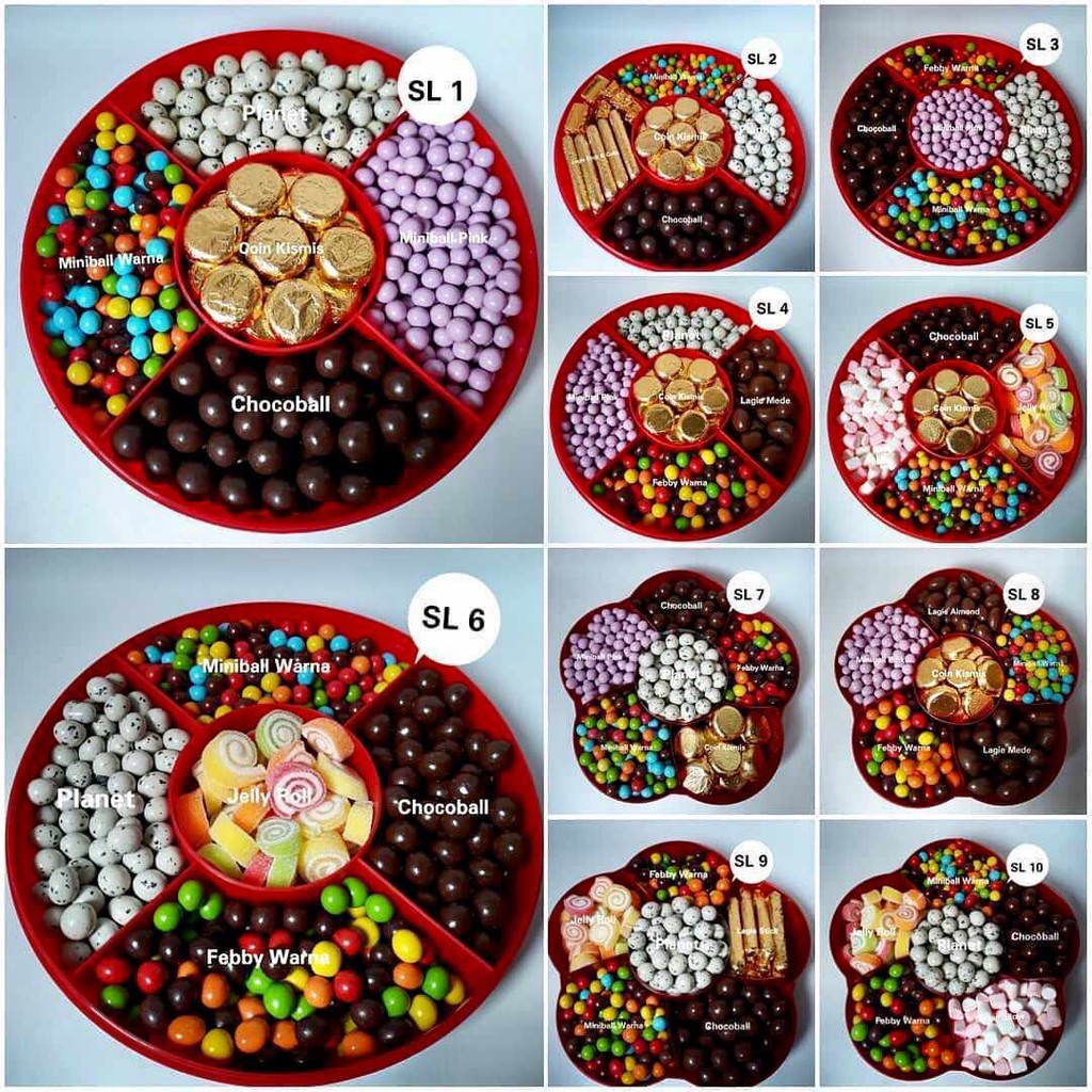 

Paket coklat lebaran 5 sekat dan toples bunga