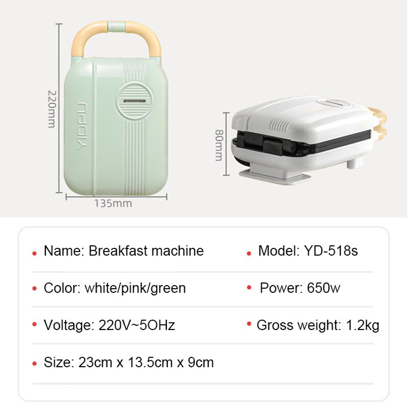 Toaster Sandwich Maker Donut Takoyaki Taiyaki Waffle Maker