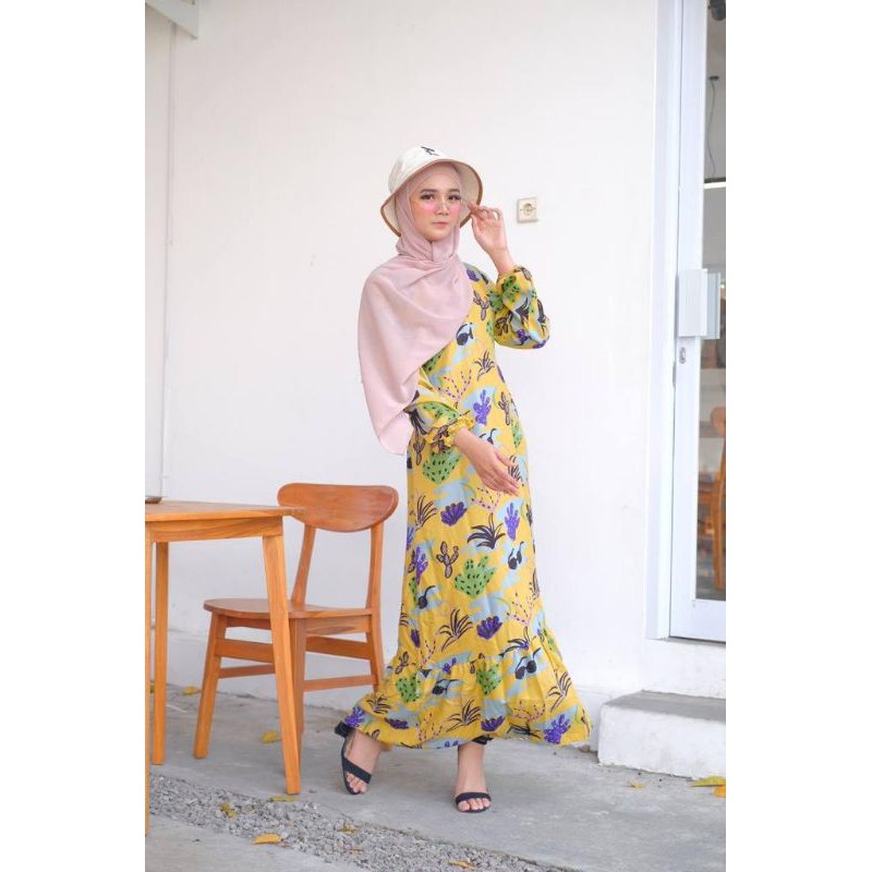 ADEBA - GAMIS KAKTUS DAILY BAHAN KATUN