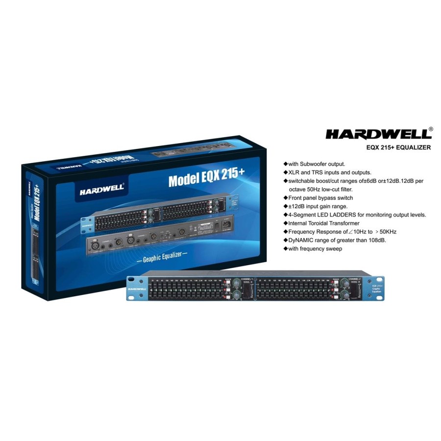 Equalizer Zetapro EQX 215+ Original Eqx215 + plus 215 subwoofer