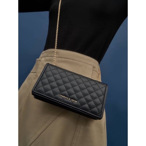 TAS RANTAI WANITA CK822 CLUTCH QUILTED POUCH PREMIUM IMPORT