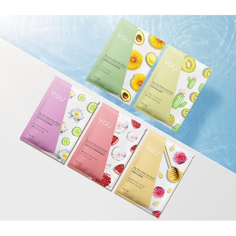 `ღ´ PHINKL `ღ´ Y.O.U my skin mattee face mask masker wajah original sheet masker