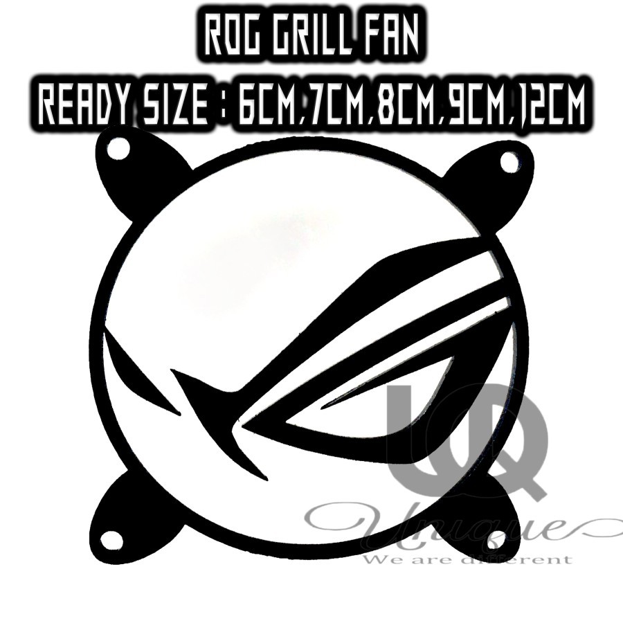 ROG Acrylic Grill fan / Pelindung Jaring Kipas 6cm 7cm 8cm 9cm 12cm