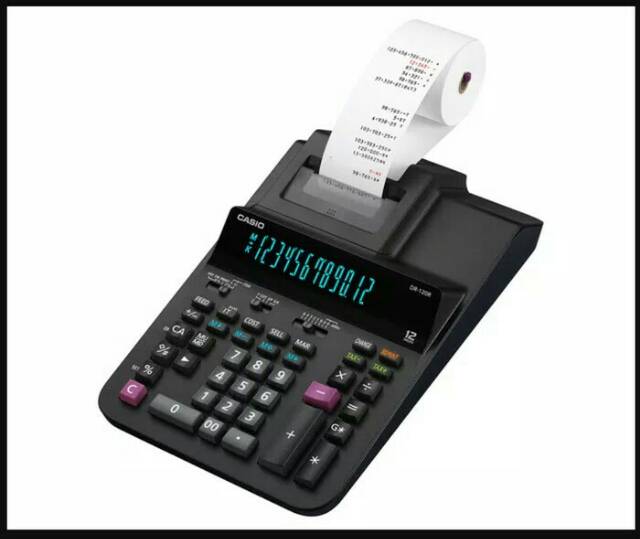

Original casio printing calkulator Dr 120r kalkulator bisa 2x print