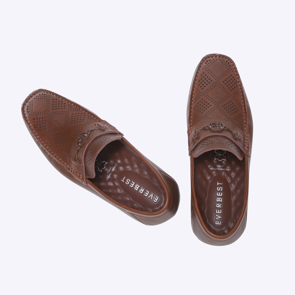 SEPATU PANSUS EVERBEST PRIA ORIGINAL LOAFER KULIT BRANDED COKLAT EM72