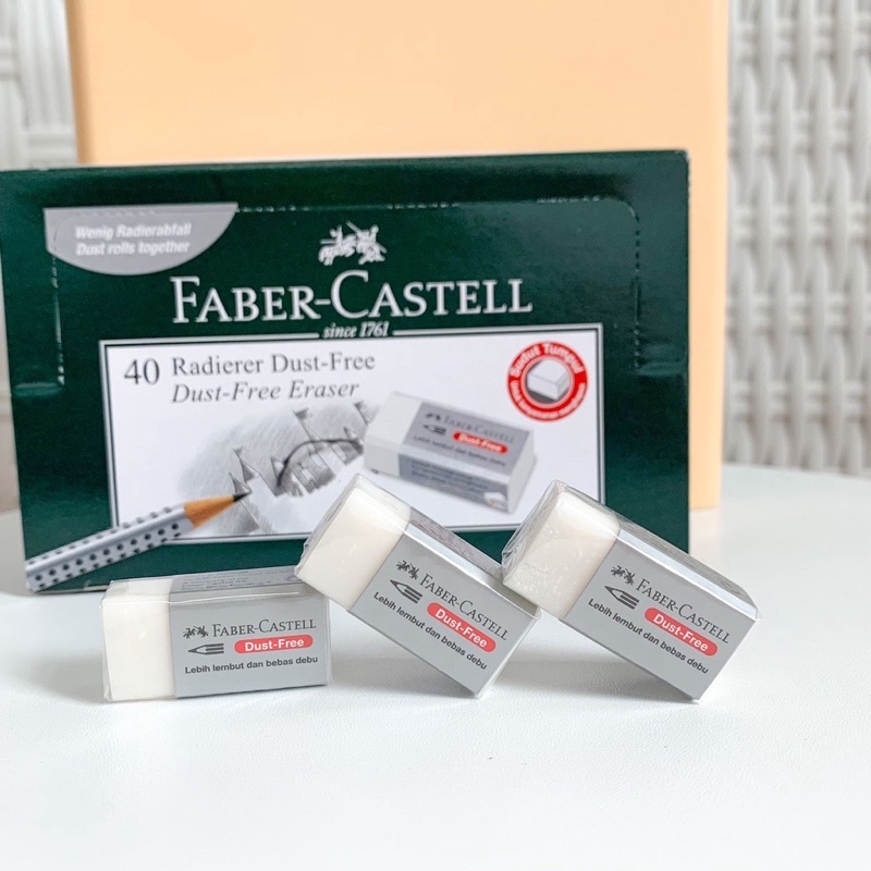 

Penghapus Faber Castell Kecil Putih, Hitam dan Warna Dust Free Original Asli Alat Tulis Sekolah