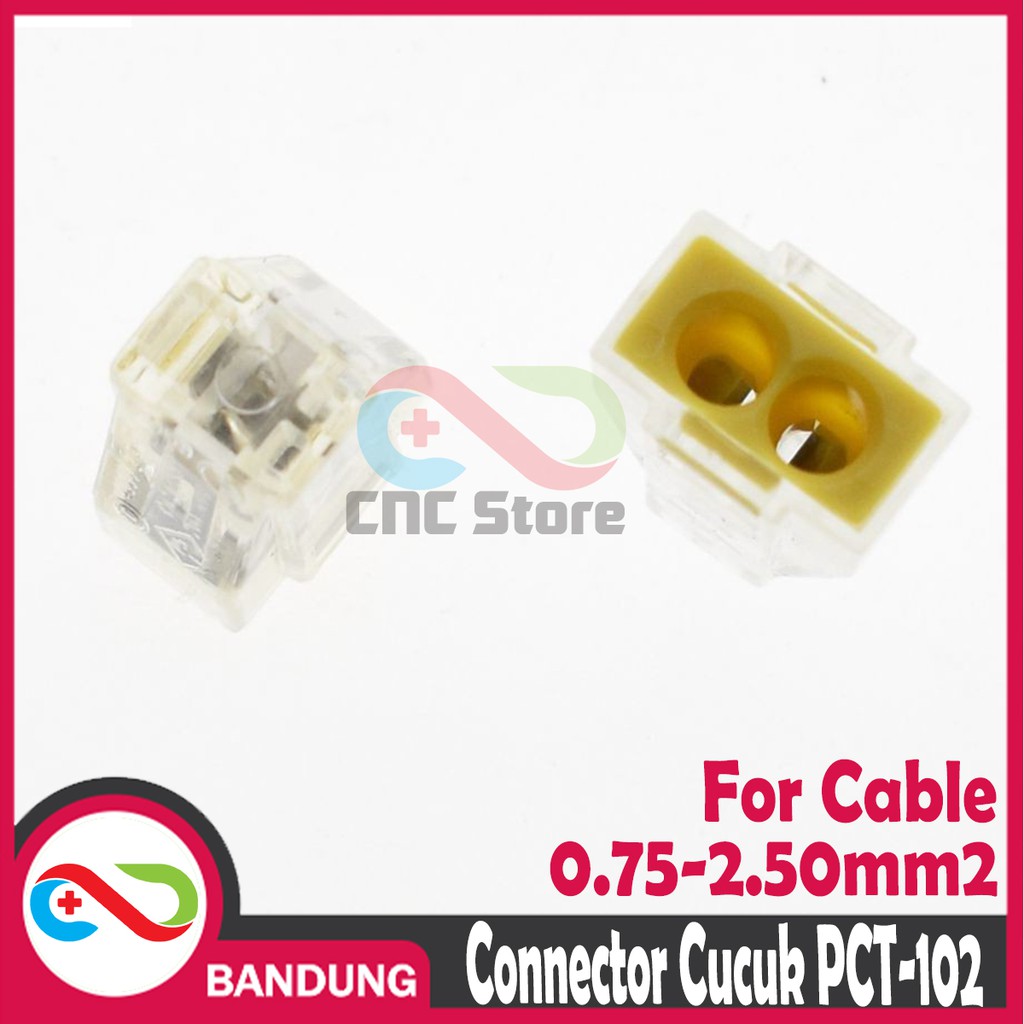 TERMINAL CUCUK 2 KABEL PCT 102 BUKAN WAGO 773 PUSH KONEKTOR TUSUK