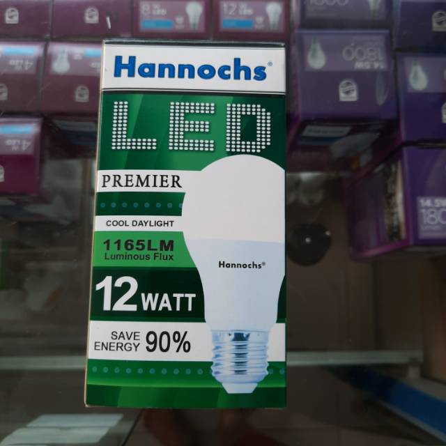 Bohlam lampu LED Hannochs 12 watt