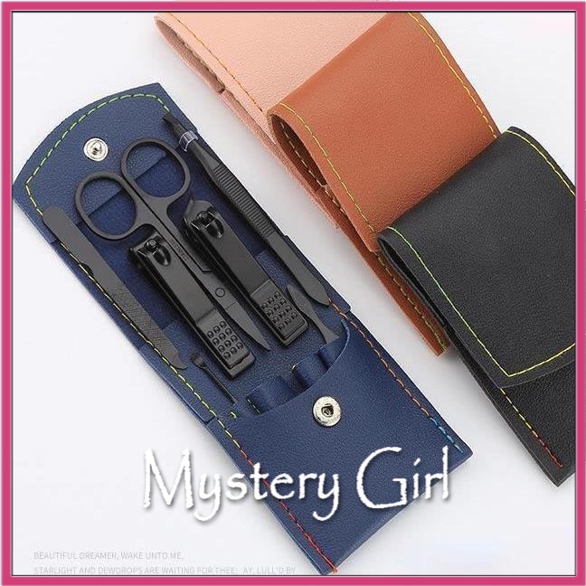 Mysterygirl - Gunting Kuku Set isi 7  Peralatan Menicure Potongan Kuku Set / Manicure Set Perawatan Kuku Stainless Steel