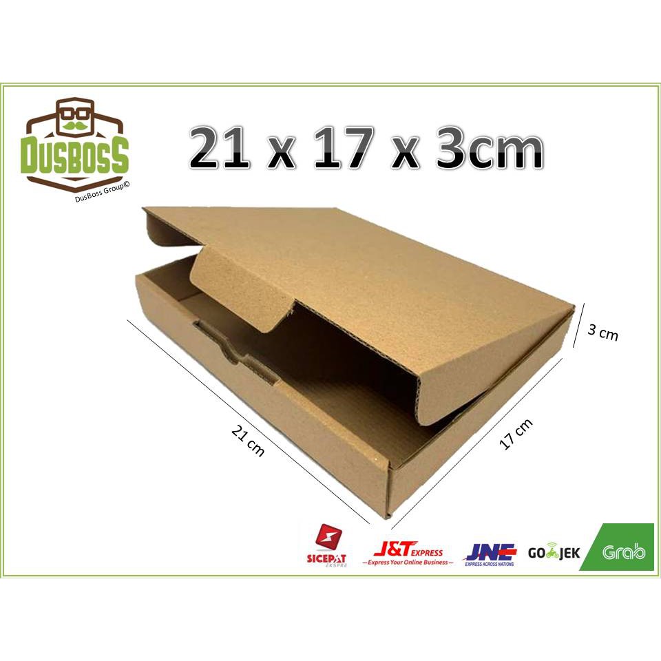 

Kardus 21 x 17 x 3 cm - Die Cut kotak aksesoris-dll model box pizza
