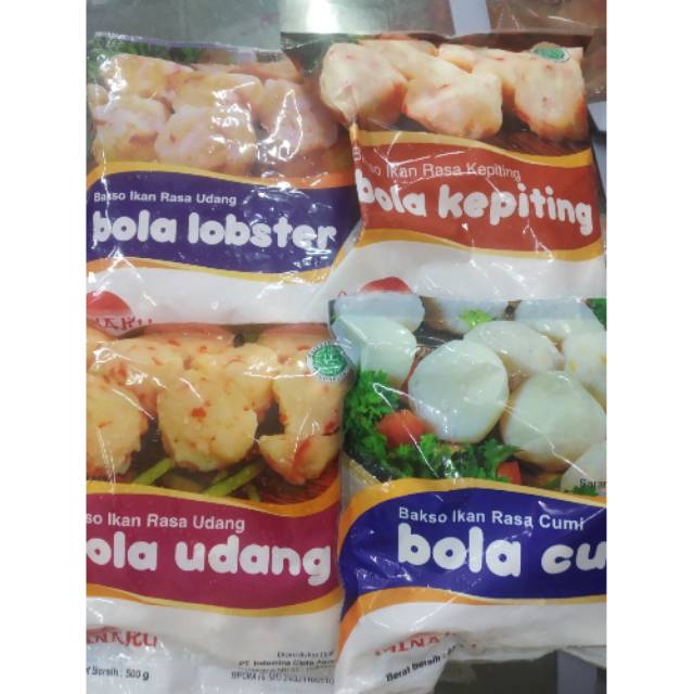 

Ready [Minaku] bola lobster, bola kepiting, bola udang, bola cumi