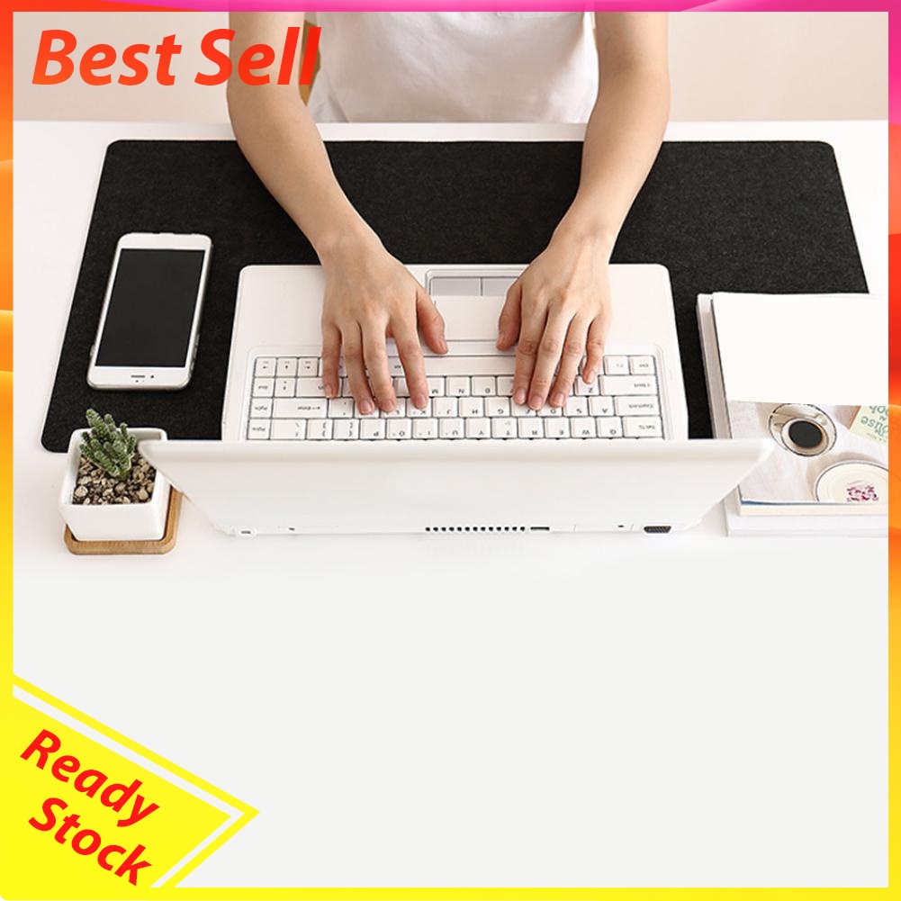 Office Computer Desk Mat Modern Table Mouse Pad Wool Felt Laptop Desk Mat