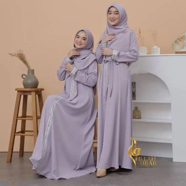 [ADW. 167716] Yuna Gamis Wanita Syari Size M L XL 2XL  Busana MuslimModern Max Dress Muslim  Gamis S