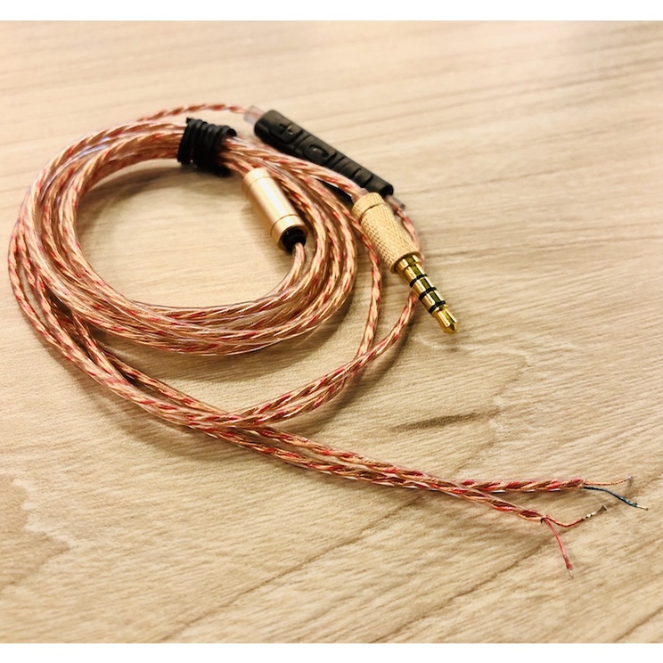 High Grade 160 Core OFC Golden DIY Earphone Repair Cable Replacement