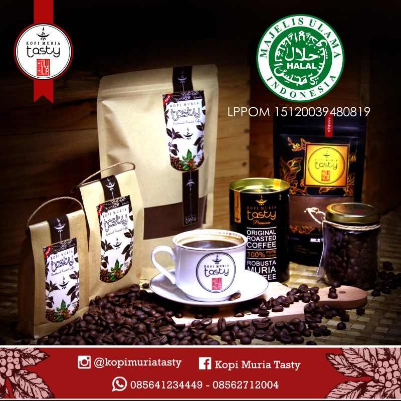 

Kopi Muria TASTYCO Traditional Robusta bubuk 500gr