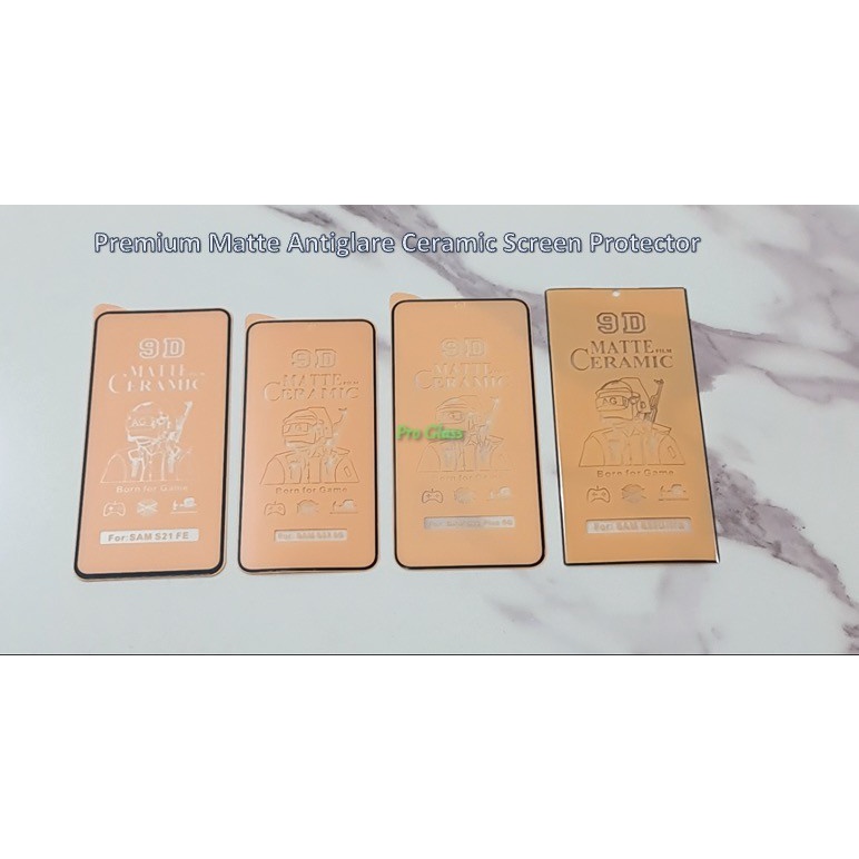 Samsung S21 FE S22 Plus ULTRA Matte Antiglare Ceramic Screen Protector