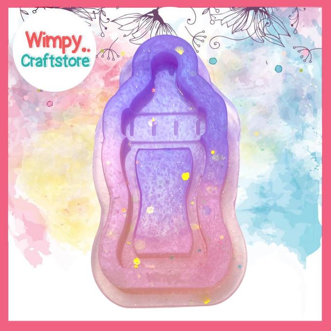 Cetakan Resin Shaker Botol Susu Cetakan Silicone Resin Mold Art wimp11