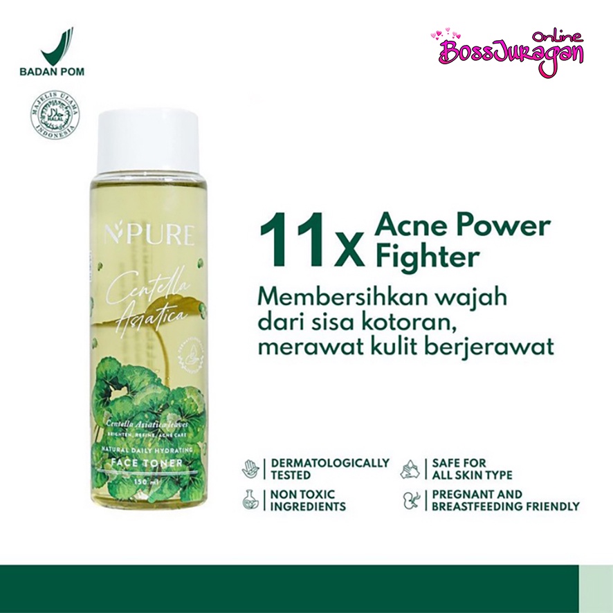 (BOSS) NPURE Face Toner Centella Asiatica 30ml / 150ml - Cica Series