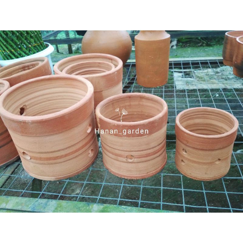 Pot Tanah Liat Bunga Anggrek / Pot Terracotta terakota anggrek sedang