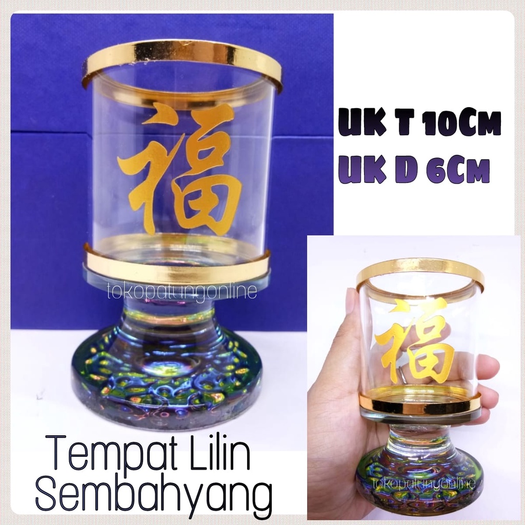 Tempat Lilin Kristal Hoki T010