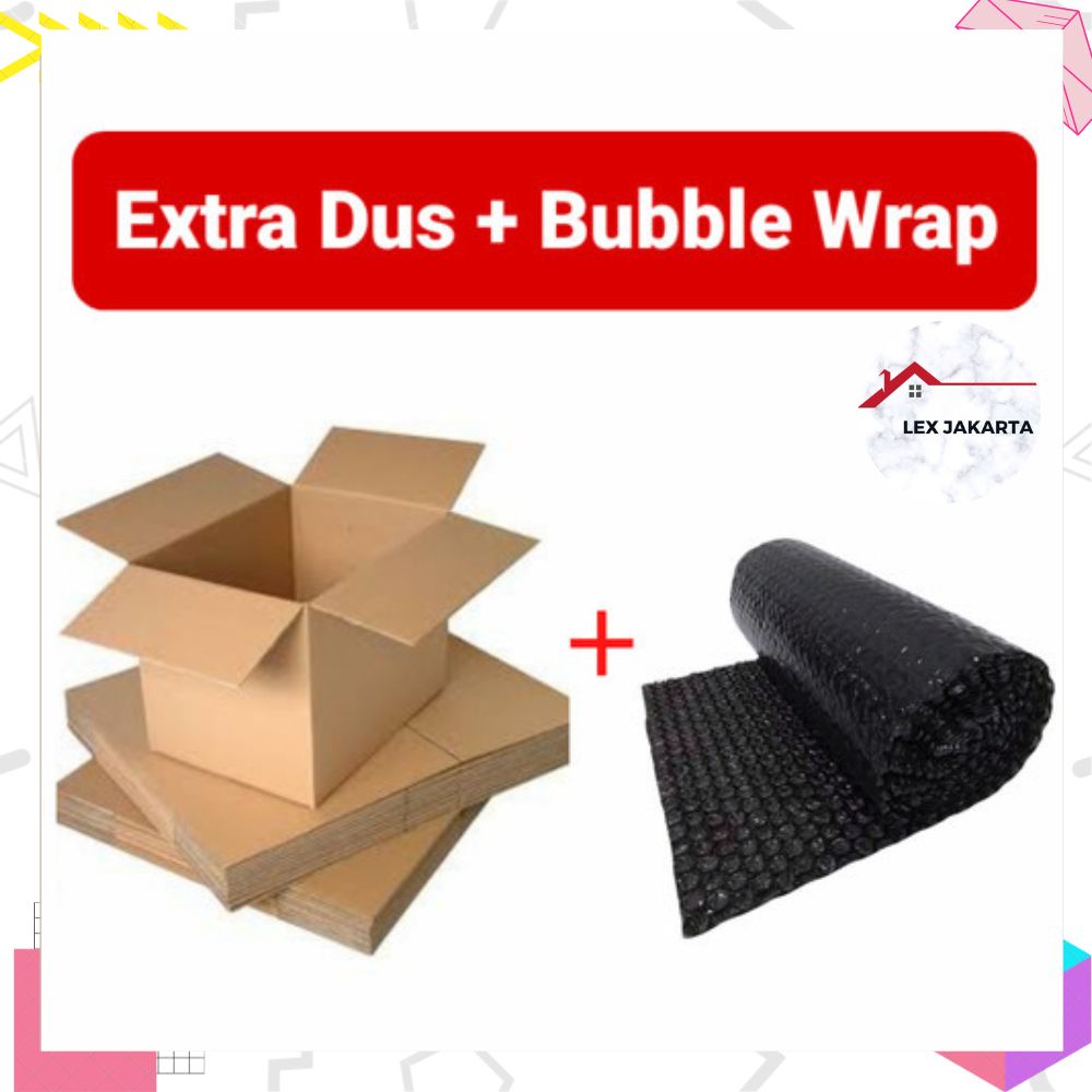 Bubble Wrab Dan Kardus Tambahan Packing  Menghindari Barang Rusak/Pecah