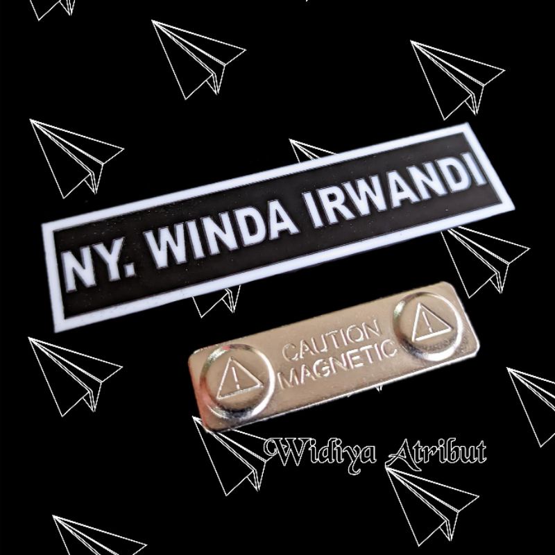 Nametag Bhayangkari/Name tag Bhayangkari Huruf Timbul - Resin - Grafir