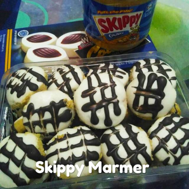 

Kue kering kacang skippy marmer