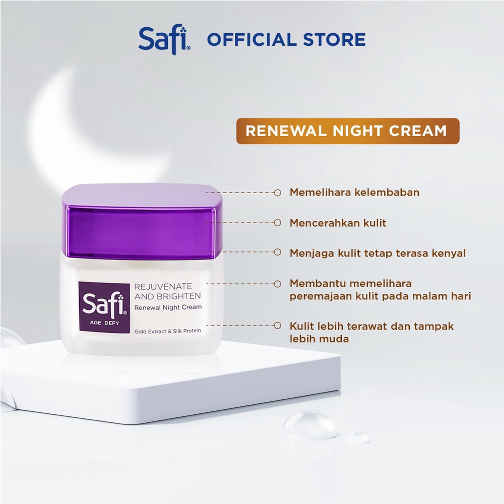 Image of SAFI Age Defy  Golden Extrac Radiant Day, Renewal Night Cream,Gold Water Essence, Skin Refiner, Eye Contour Treatment,Cream Cleanser, Concentrated Serum #2