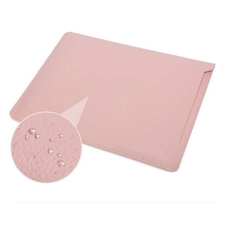 Tas Laptop/Softcase 14 15 Inches Microfiber Leather - Pink