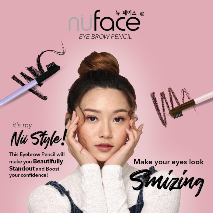 NUFACE EYEBROW PENCIL BROWN &amp; BLACK