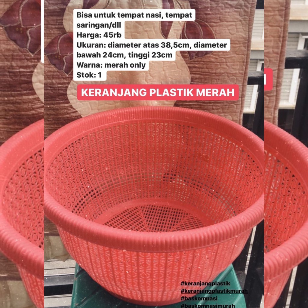 Jual Keranjang Nasi Plastik Besar Bakul Nasi Plastik Keranjang Baskom Nasi Shopee Indonesia