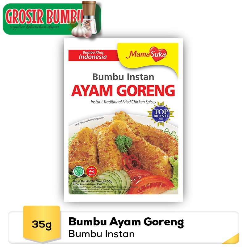 

MamaSuka - Bumbu Ayam Goreng 35 gr (1pcs) Mama Suka Mamasuka Bumbu Instan Ayam Goreng 35gr Bumbu Ungkep HM91 grosirbumbu