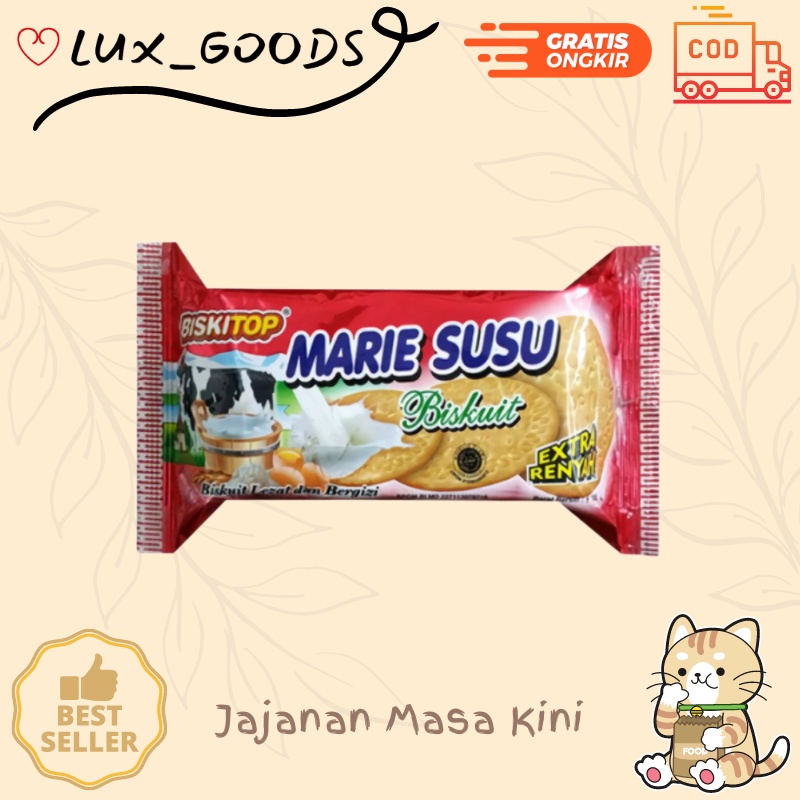 

LUX_GOODS - MARIE SUSU 180g Biskuit Anak Dewasa Rasa Susu Milk Enak Renyah Terbaru Lezat